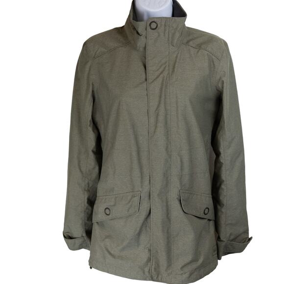 REI Olive Green Essential Women's Rain Trench Coat, XS - Picture 1 of 10
